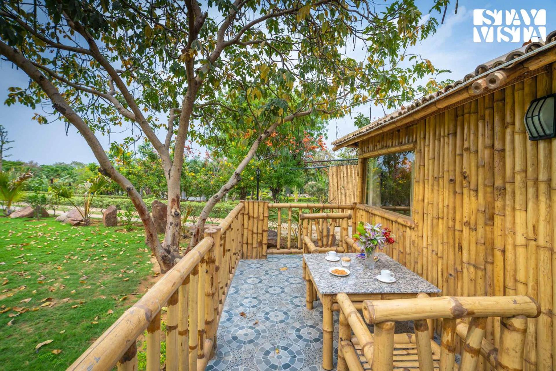 Stayvista At Maple Farms With Pool, Bbq & Bonfire Sohna Kültér fotó